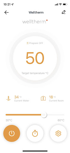 Welltherm Home Screen 2