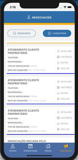 Android application Imobase screenshort