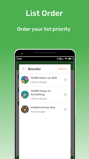 Screenshot of Time Budget - Time Management