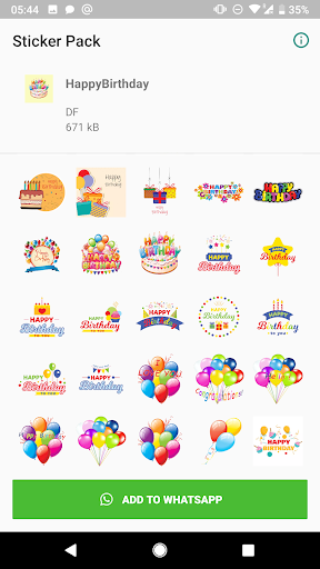 Happy Birthday stickers emoji Screen 2