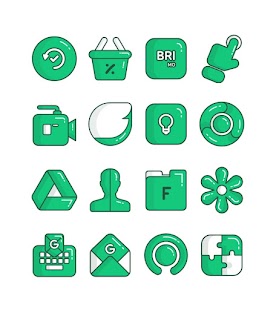 Paketë e ekranit të "Fletë" - "Paketa e ikonave".