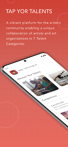 Android application Tap Your Talents screenshort