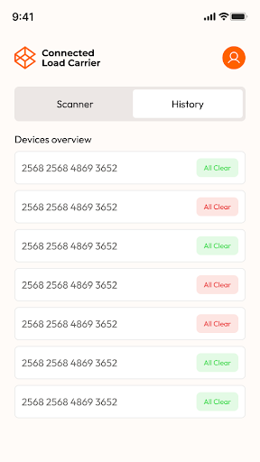 Connected Load Carrier Screen 3
