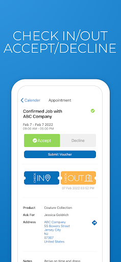 Portfoliopad Talent App Screen 2