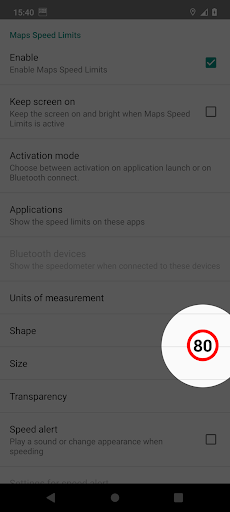 Android application Maps Speed Limits screenshort