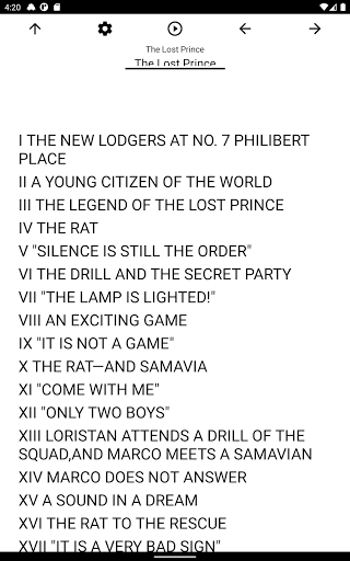 Book, The Lost Prince Screen 3
