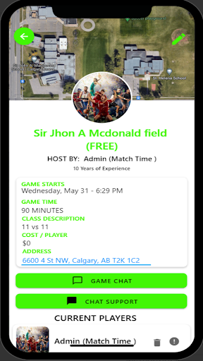 MATCH TIME Screen 2