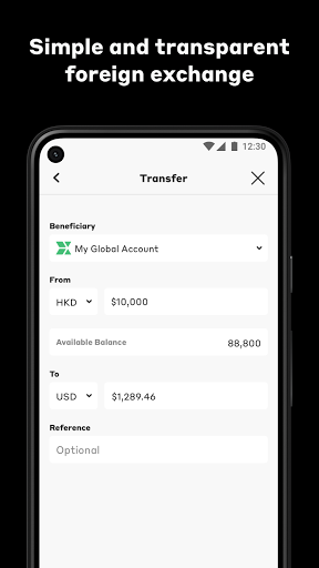 Currenxie Global Account Screen 3