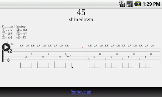 Guitar Tab Player Screenshot