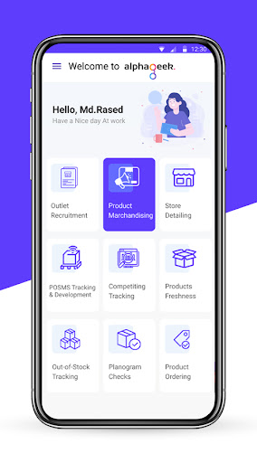Android application Alphageek Merchandising screenshort