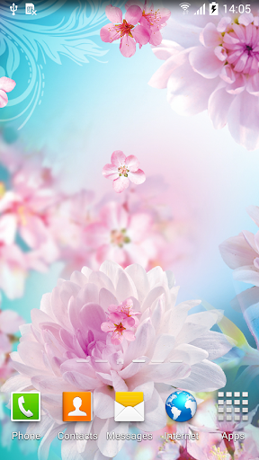 Flowers Live Wallpaper Screen 2