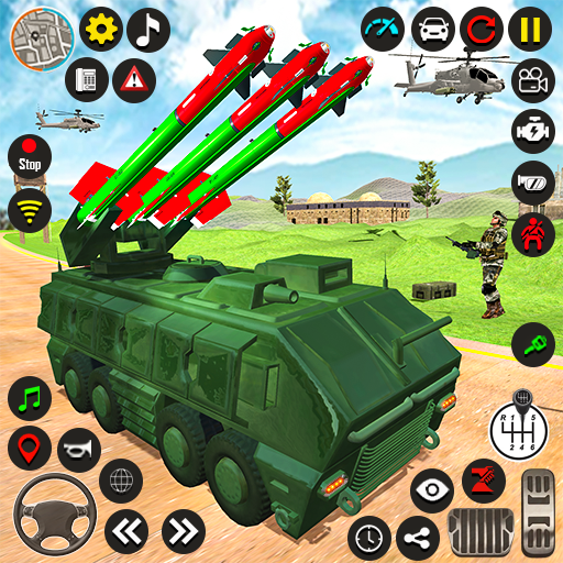 Army missile transport truck logo