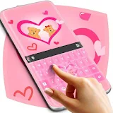 Pink Love Keyboard Free icon