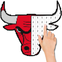 Цвет Логотипа Баскетбола - Pixel Art