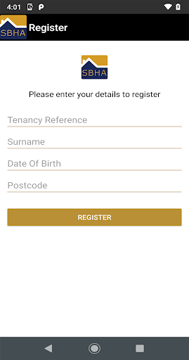 Android application My SBHA Customer App screenshort