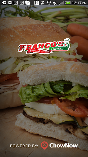 Android application Franco's Cucina screenshort