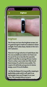 Galaxy Fit 1 smart watch Guide