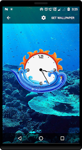 Aquarium clock live wallpaper