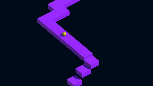 3D endless ZigZag Game