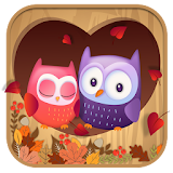 Cute Owl Love Keyboard Theme icon