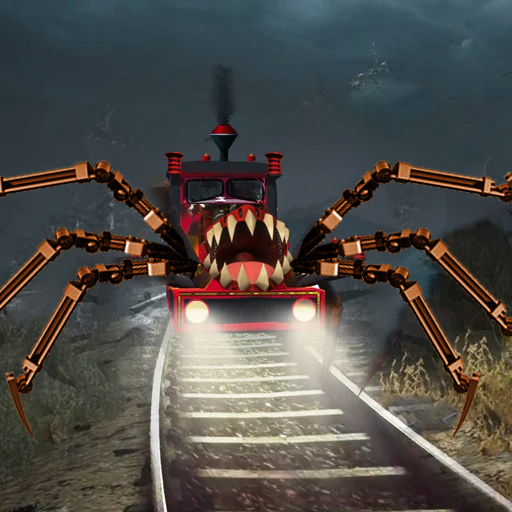 Scary Spider Monster Train Cho logo