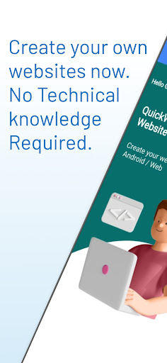 Android application QuickWebsites: Website Builder screenshort