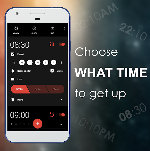 Android application Nap Alarm Clock for headphones screenshort