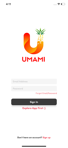 Android application UMAMI screenshort