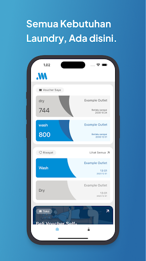 Android application AWM Laundry screenshort