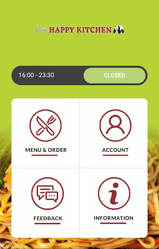 Android application Your Chinese Meal screenshort