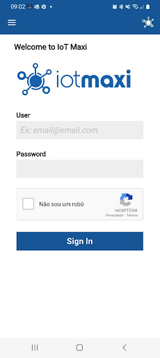 Android application Iot maxi screenshort