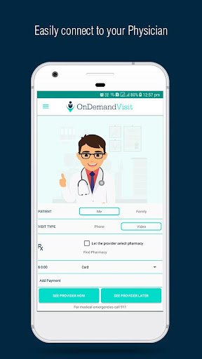 Android application OnDemandVisit screenshort
