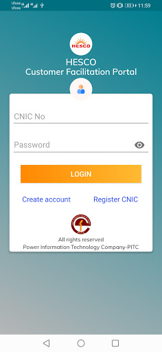 Android application HESCO LIGHT screenshort