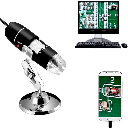 Mini microscope 1000x guide logo