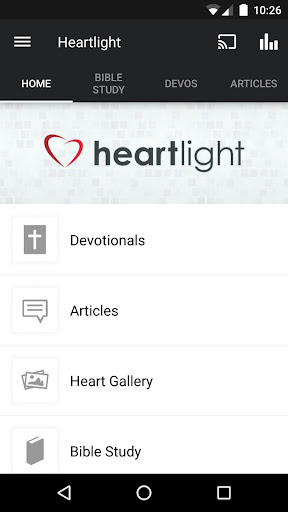 Android application Heartlight - Daily Devotionals screenshort