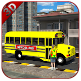 City Schoolbus Driver 3D 2017 icon