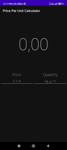 Price Per Unit Calculator