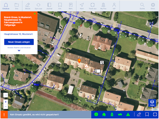 Android application Firetab Einsatz screenshort