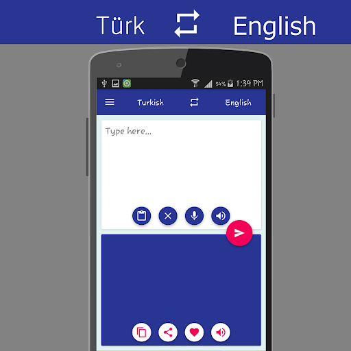 Android application Turkish English Translator screenshort
