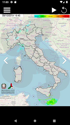 Android application Radar Meteo Italia screenshort