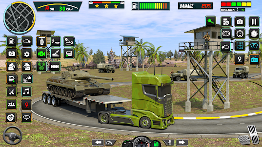 軍用卡車模擬器卡車 3d