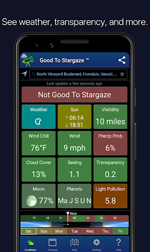 Android application Good To Stargaze screenshort