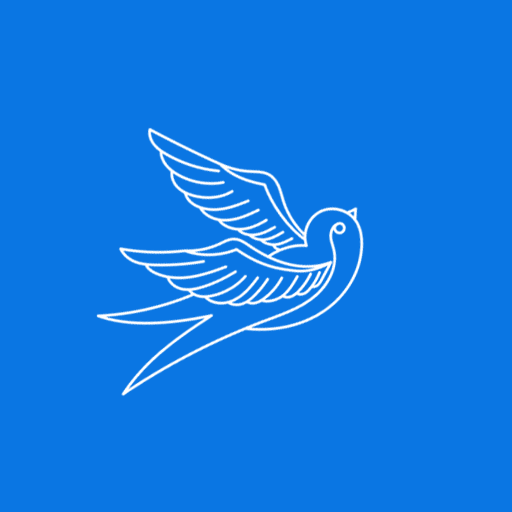 Birds name Letters logo