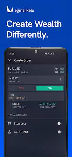 Android application egmarkets screenshort