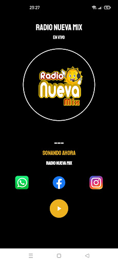 Android application Radio Nueva Mix screenshort