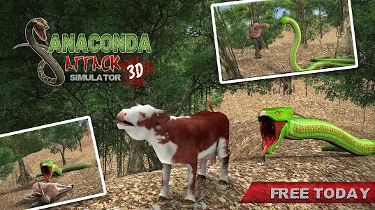 3D Anaconda Attack Simulator