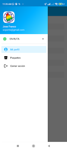 Android application Unibol Courrier screenshort