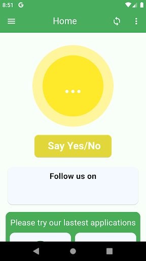 Android application YesNo screenshort