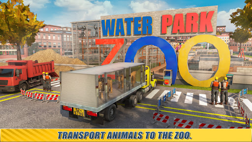 Zoo Construction Heavy Excavator Truck Driving