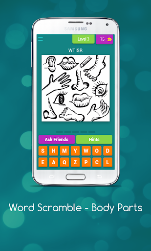 Word Scramble - Body Parts